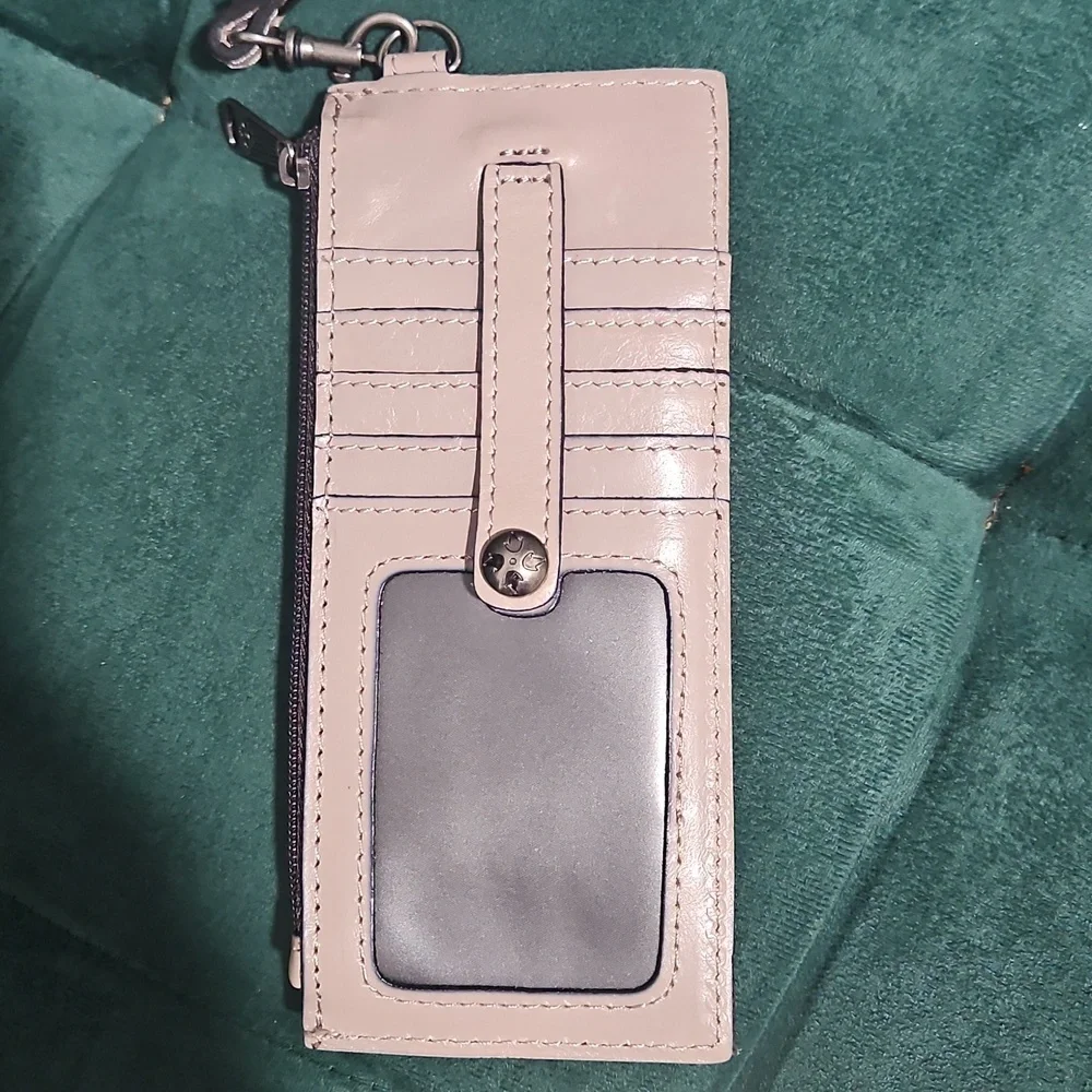 Patricia Nash Alanna Leather Credit Card Wristlet RFID Wallet - STONE New
